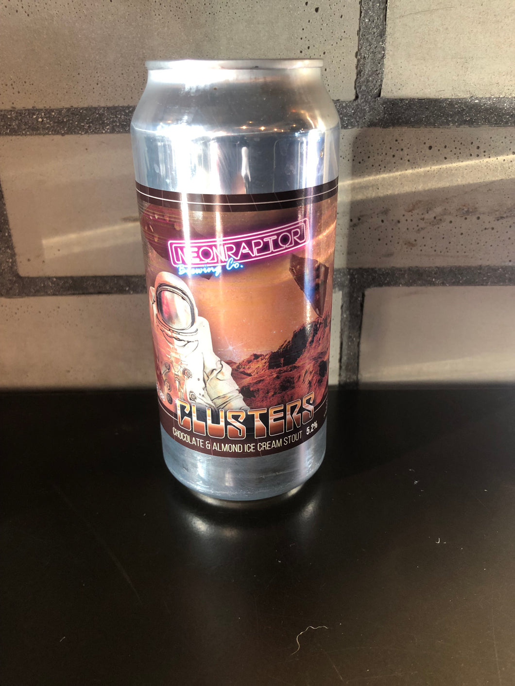 Neon Raptor Brewing Co- Clusters, Chocolate & Almond Ive Cream Stout 5.2%