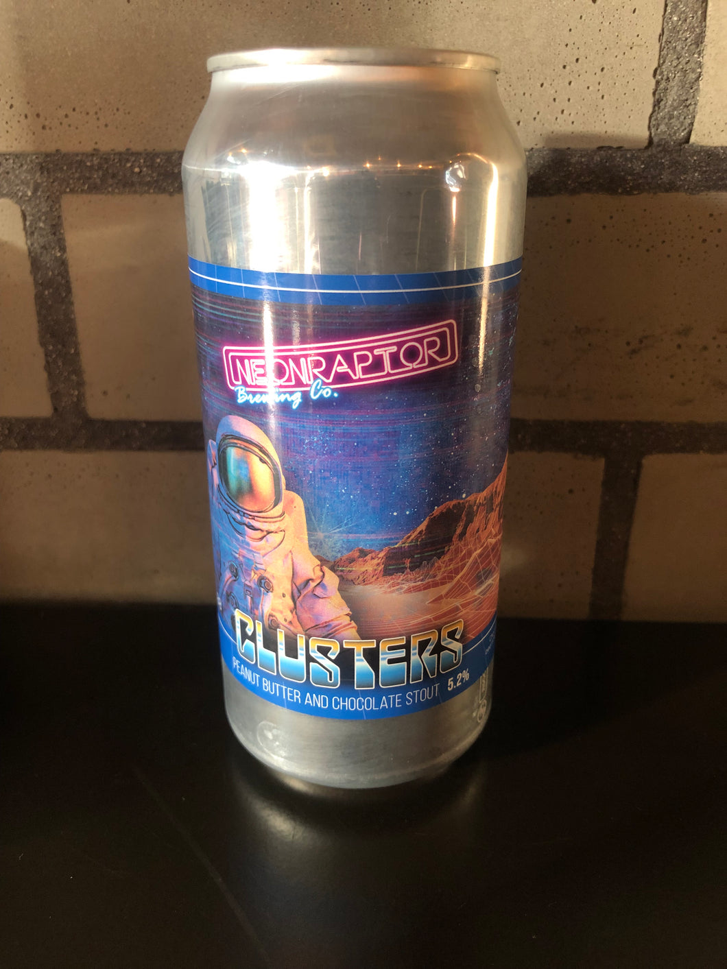 Neon Raptor Brewing Co- Clusters - peanut butter and chocolate stout 5.2%